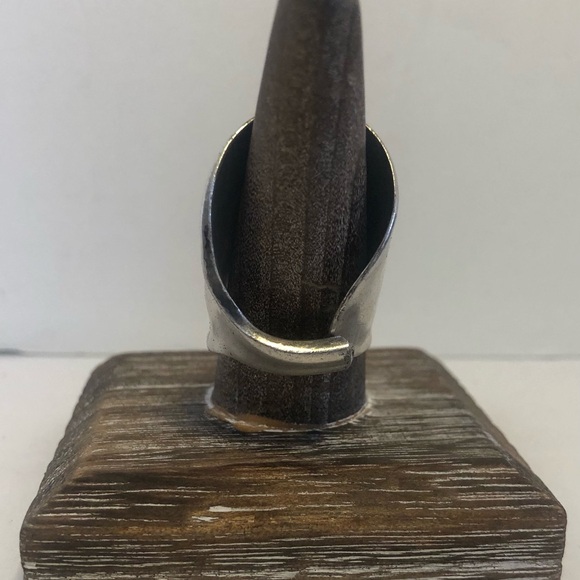 Waited For Silver Plated Spoon Ring, Handcrafted. 1 Of 1. Size 8 - Picture 4 of 13